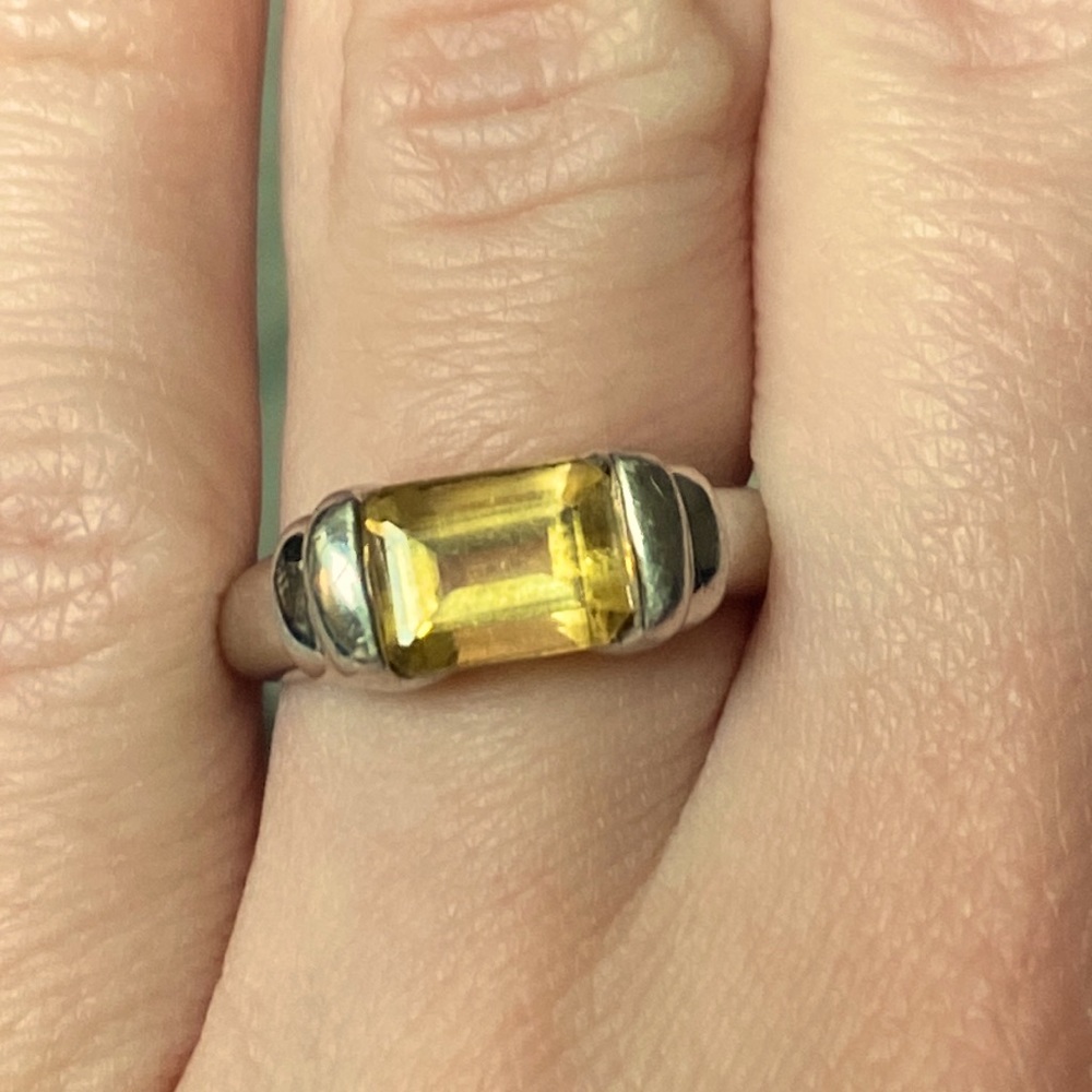 Authentic Citrine Gemstone Ring